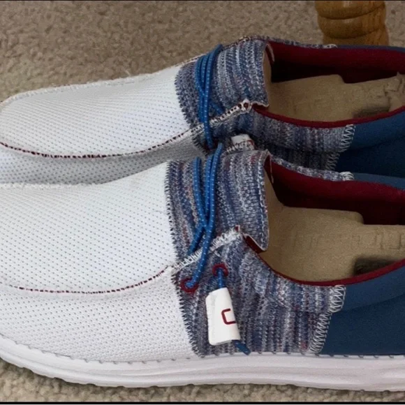 Hey Dude | Shoes | Hey Dude Wally Sox Funk Blue Red Shoes 